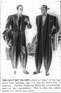 article about the rationing of zoot suits